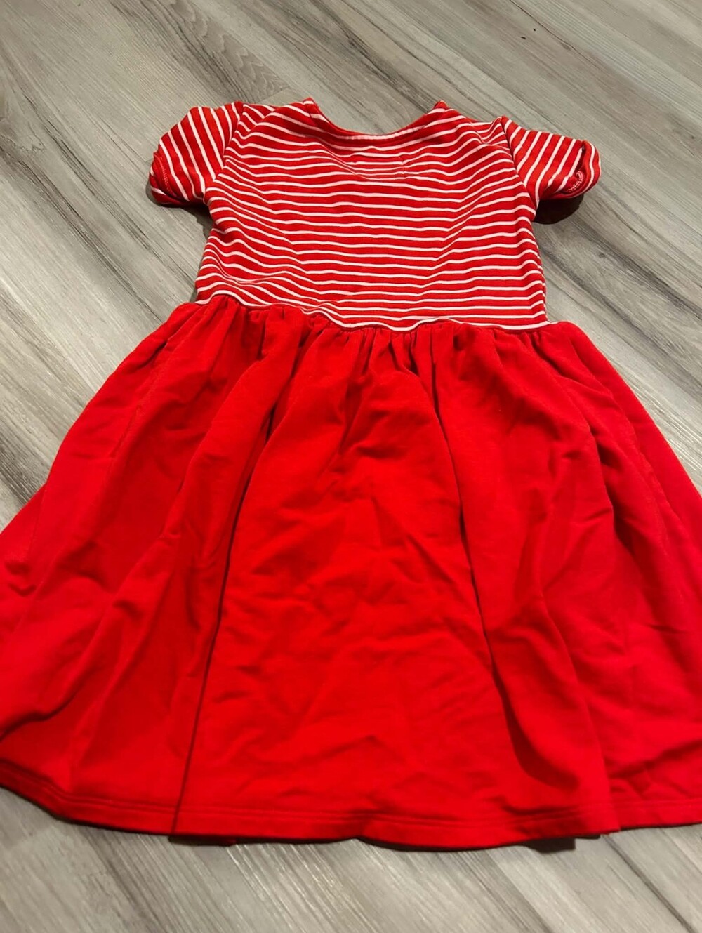 Little Sleepies Play Candy Red Patch Pocket Dress - Picture 4 of 4